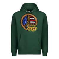 Sports Green Peace Sign Premium Hoodie - JahusDesignShop
