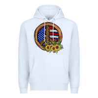 White Peace Sign Premium Hoodie - JahusDesignShop