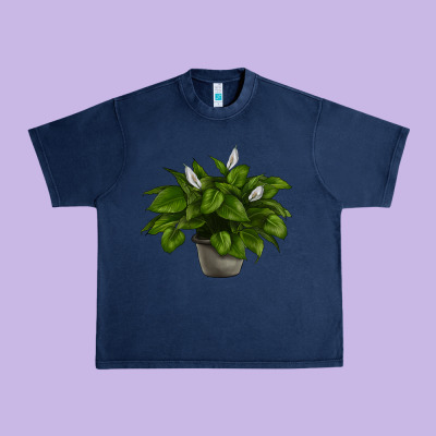 Peace Lily Urban Heavy Tee Designed By Lillyallendesigns