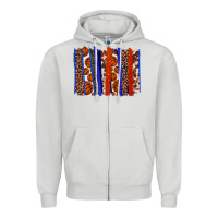 Dove Grey Basketball brushstroke Zipper Hoodie - HowdyJamesFarm