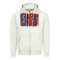 Oatmeal Heather Basketball brushstroke Zipper Hoodie - HowdyJamesFarm