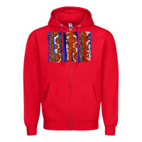 Red Basketball brushstroke Zipper Hoodie - HowdyJamesFarm