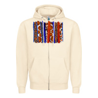Sandshell Basketball brushstroke Zipper Hoodie - HowdyJamesFarm