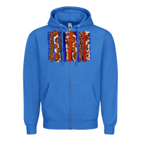 True Royal Basketball brushstroke Zipper Hoodie - HowdyJamesFarm
