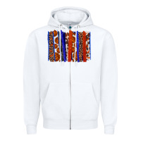 White Basketball brushstroke Zipper Hoodie - HowdyJamesFarm