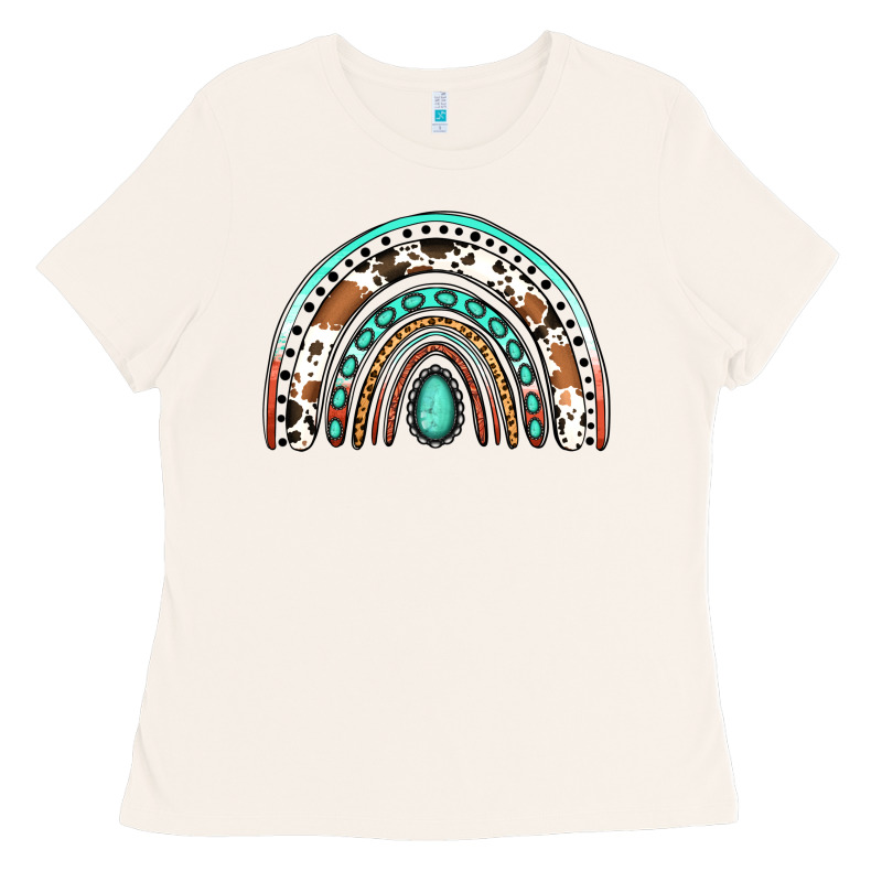 Western Rainbow Ladies Tee by Jasminsmagicworld | Teevron