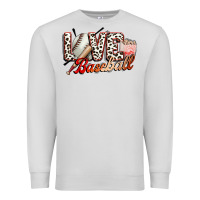 Dove Grey love baseball Premium Sweatshirt - FaDigitalArtStudio