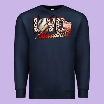 Love Baseball Premium Sweatshirt Designed By Fadigitalartstudio
