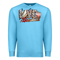Ocean Blue love baseball Premium Sweatshirt - FaDigitalArtStudio