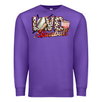 Purple love baseball Premium Sweatshirt - FaDigitalArtStudio