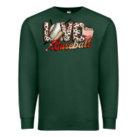 Sports Green love baseball Premium Sweatshirt - FaDigitalArtStudio