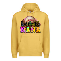Antique Gold baseball nana Premium Hoodie - OliviaCreatesArt