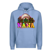 Colony Blue baseball nana Premium Hoodie - OliviaCreatesArt