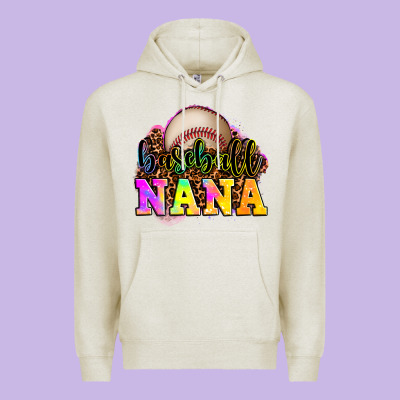 Baseball Nana Premium Hoodie Designed By Oliviacreatesart