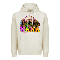 Oatmeal Heather baseball nana Premium Hoodie - OliviaCreatesArt