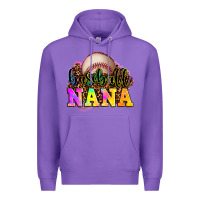 Purple baseball nana Premium Hoodie - OliviaCreatesArt