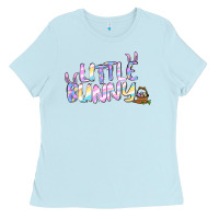 Baby Blue easter little bunny Ladies Tee - Jasminsmagicworld