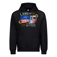 Black land of the free Urban Hoodie - CowhideDigitalArt