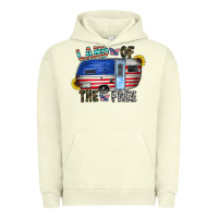 Pigment Pistachio land of the free Urban Hoodie - CowhideDigitalArt