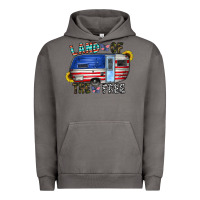 Pigment Tornado land of the free Urban Hoodie - CowhideDigitalArt