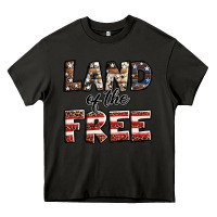 Asphalt Land of the free America western pattern Heavy Core Tee - Jasminsmagicworld