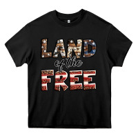 Black Land of the free America western pattern Heavy Core Tee - Jasminsmagicworld