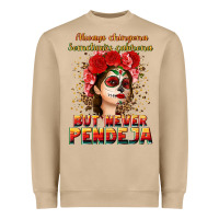 Mushroom Always Chingona sometimes cabrona but never pendej Heavyweight Sweatshirt - NancyCooperArtShop