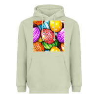 Matcha Happy Easter Eggs Seamless Pattern Heavyweight Hoodie - BundleAndBundleShop