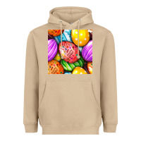Mushroom Happy Easter Eggs Seamless Pattern Heavyweight Hoodie - BundleAndBundleShop