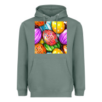 Sage Happy Easter Eggs Seamless Pattern Heavyweight Hoodie - BundleAndBundleShop