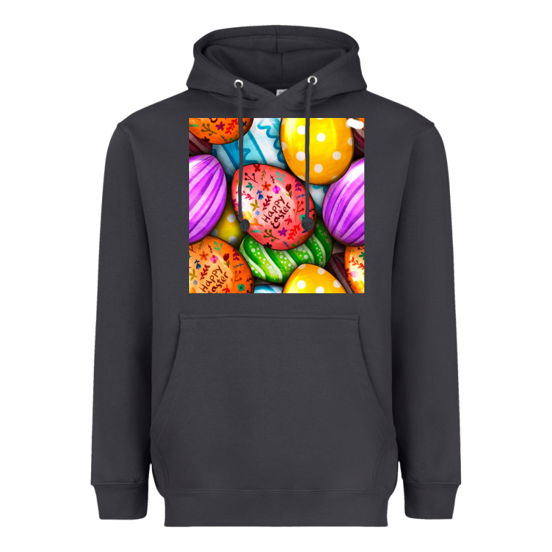 Happy Easter Eggs Seamless Pattern Heavyweight Hoodie by BundleAndBundleShop | Teevron