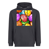 Smoke Happy Easter Eggs Seamless Pattern Heavyweight Hoodie - BundleAndBundleShop