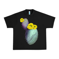 Black Opunthia Santa Rita Cactus Urban Heavy Tee - LillyAllenDesigns