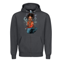 Smoke Afro black boy Zipper Hoodie - HowdyJamesFarm