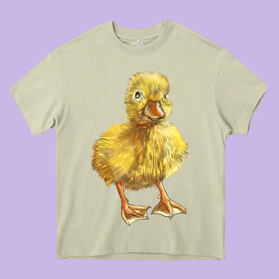 Baby Duck Heavy Core Tee Designed By Lillyallendesigns