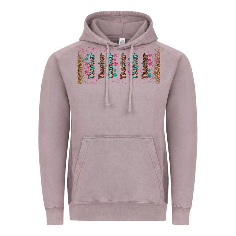 Teacher Gemstone And Pink Flower Libbey Glass Vintage Hoodie by BundleAndBundleShop | Teevron