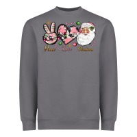 Storm Peace love pink Christmas Heavyweight Sweatshirt - NancyCooperArtShop