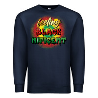 Navy feeling blacknificent Premium Sweatshirt - FaDigitalArtStudio
