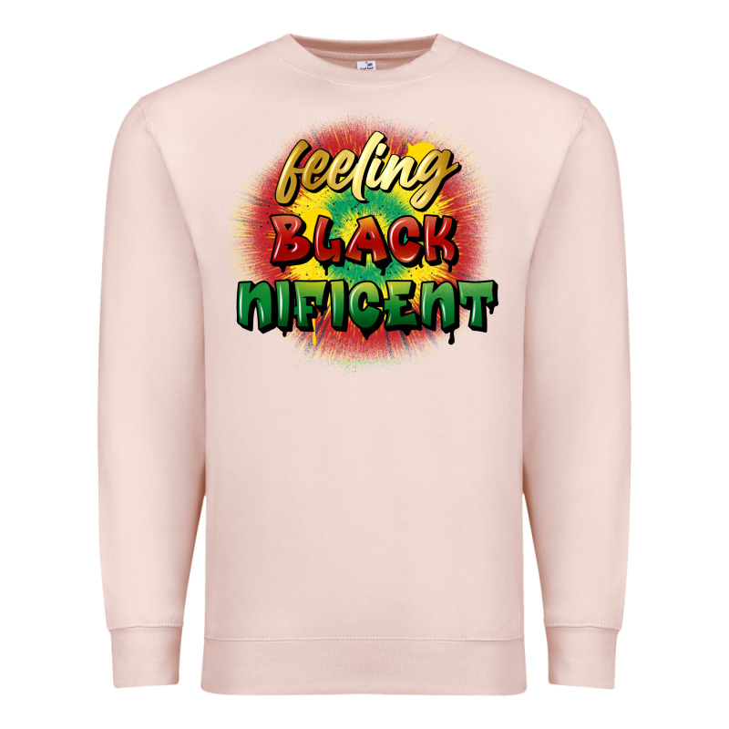 Feeling Blacknificent Premium Sweatshirt by FaDigitalArtStudio | Teevron