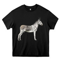 Black Andalusian Donkey Heavy Core Tee - LillyAllenDesigns