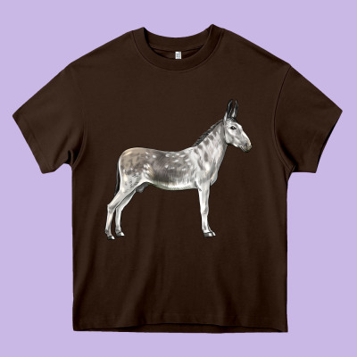 Andalusian Donkey Heavy Core Tee Designed By Lillyallendesigns