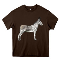 Chocolate Brown Andalusian Donkey Heavy Core Tee - LillyAllenDesigns