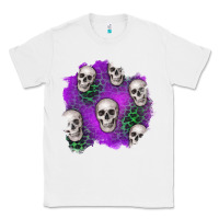 White halloween patch 2 Classic Tee - BundleAndBundleShop