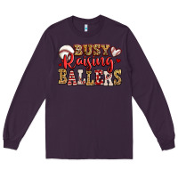Plum busy raising ballers baseball Long Sleeve Tee - Jasminsmagicworld