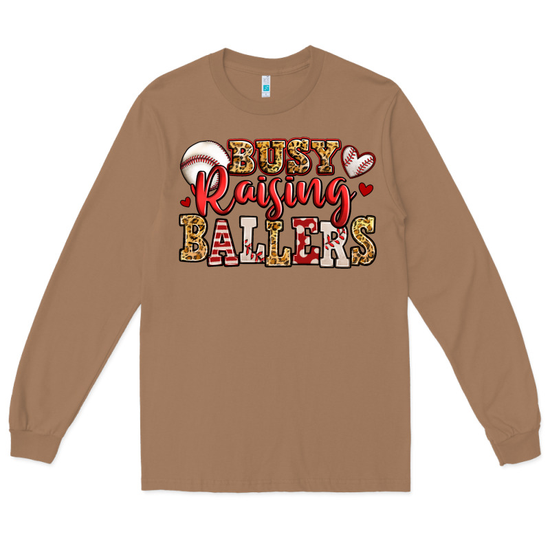 Busy Raising Ballers Baseball Long Sleeve Tee by Jasminsmagicworld | Teevron