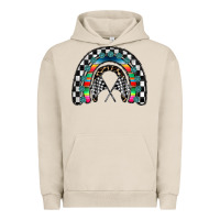 Pigment French Oak Racing Rainbow Urban Hoodie - CowhideDigitalArt