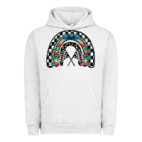 Pigment Lunar Rock Racing Rainbow Urban Hoodie - CowhideDigitalArt