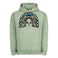 Pigment Oil Green Racing Rainbow Urban Hoodie - CowhideDigitalArt