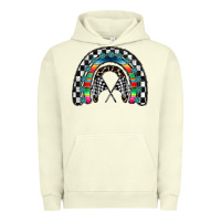 Pigment Pistachio Racing Rainbow Urban Hoodie - CowhideDigitalArt