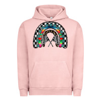 Pigment Salmon Racing Rainbow Urban Hoodie - CowhideDigitalArt